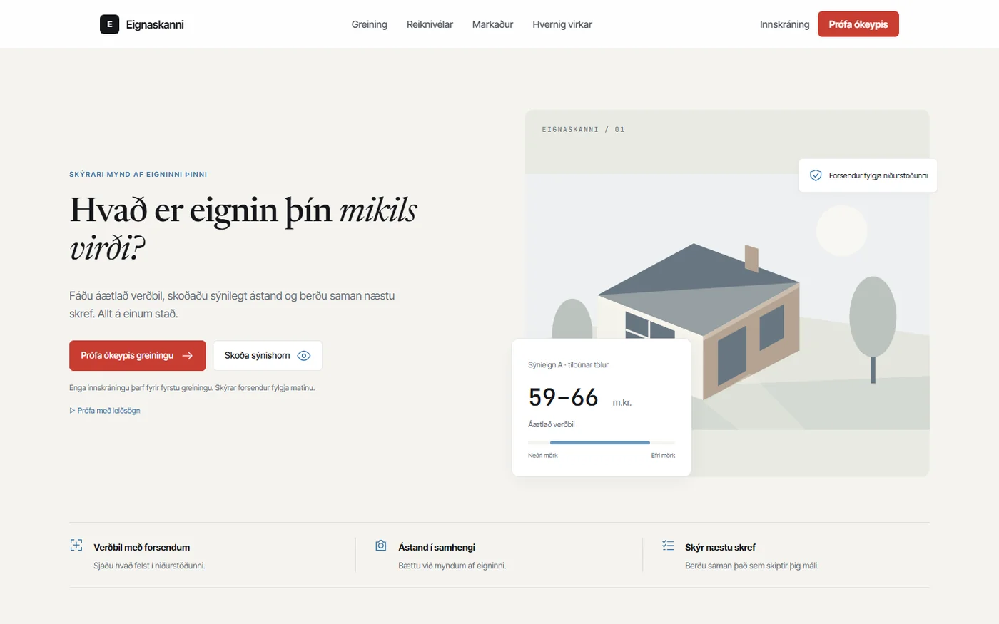 Forsíða Eignaskanna.